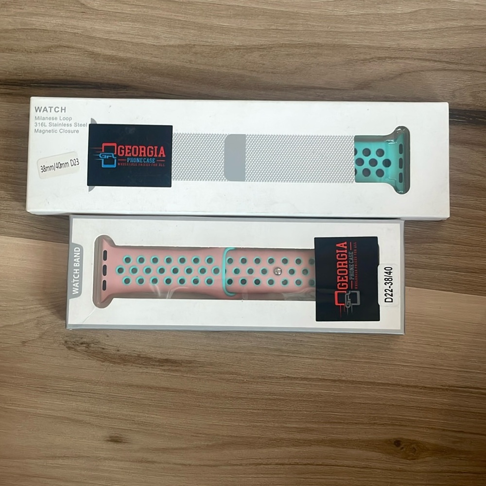 Two Apple Watch bands size 38mm/ 40mm